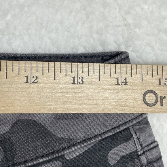 Nine West Jeans Womens 6 Brown Camo Floral Skinny Ankle Mid Rise Denim 28x28 - Picture 3 of 11